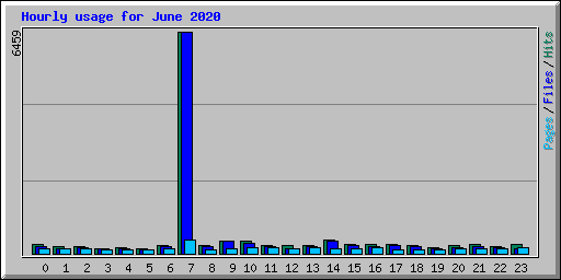 Hourly usage for June 2020