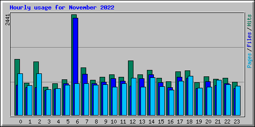 Hourly usage for November 2022